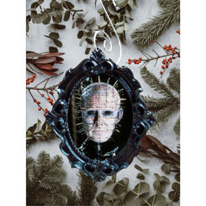 Pinhead Horror Ornament Hellraiser Holiday Decor Cenobite Christmas